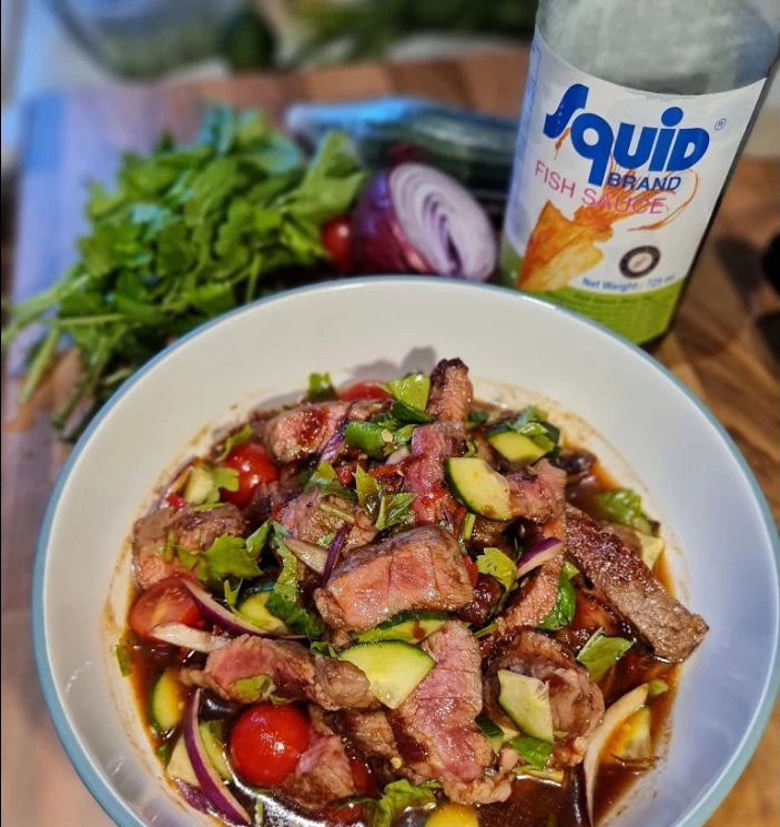 Kate's Thai steak salad with herbs, lime and chilli
